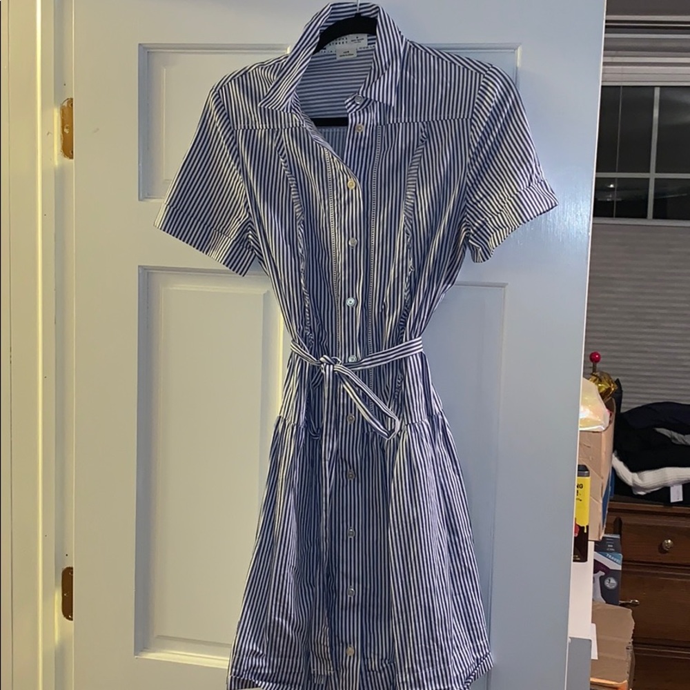 Kate Spade Broome Street Striped Shirtdress - Picture 3 of 5
